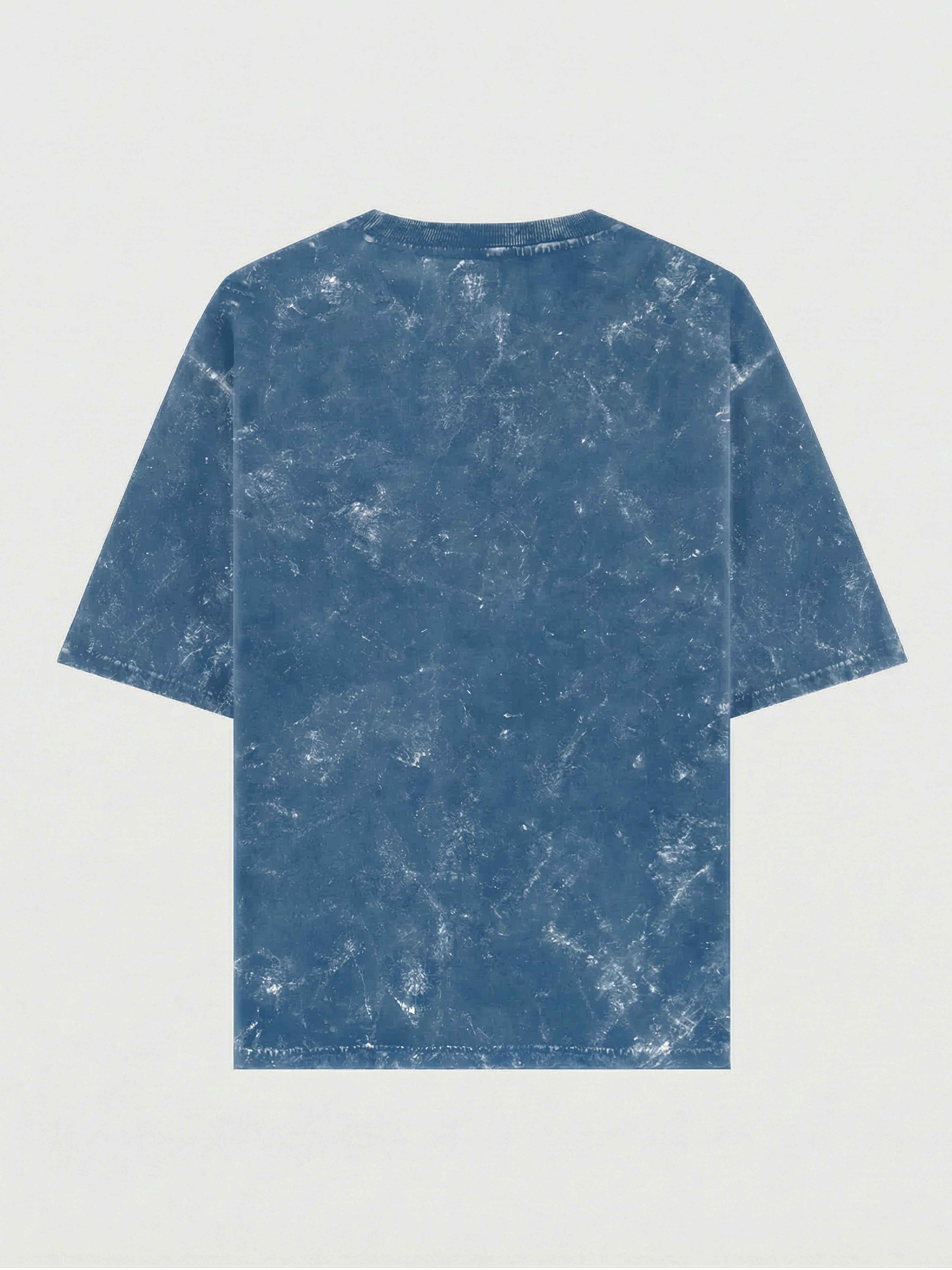 Premium Oversized Acid Wash Brown T-Shirt – 240 GSM Heavyweight Cotton