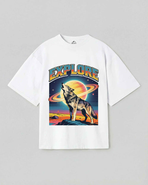 Cosmic Explorer Retro Graphic T-Shirt