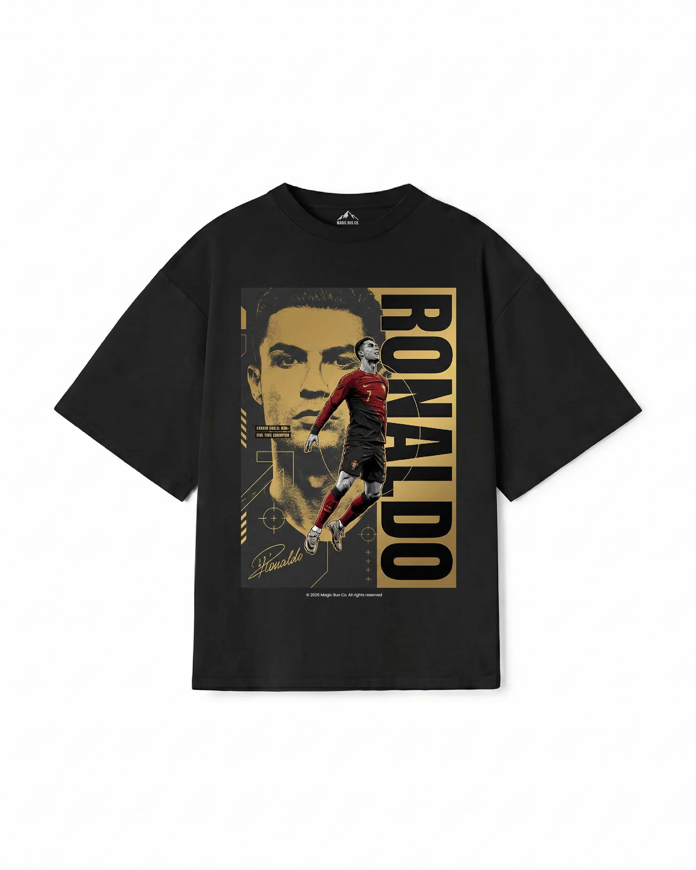 Golden Striker Football Graphic T-Shirt