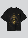 Sacred Cosmos Graphic Premium Oversized T-Shirt
