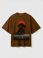 Japanese Zen Temple Oversized T-Shirt | Aesthetic Graphic Tee