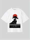 Japanese Zen Temple Oversized T-Shirt | Aesthetic Graphic Tee