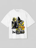 Batman Comic Panel Oversized T-Shirt – Black & Yellow Graphic Tee