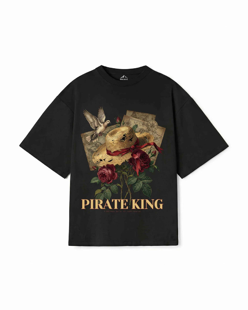 Pirate King Vintage Anime Oversized T-Shirt