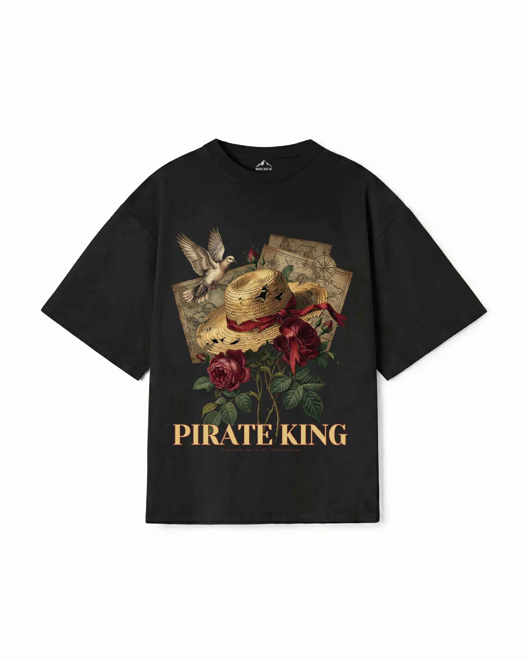 Pirate King Vintage Anime Oversized T-Shirt