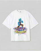 Limitless Neon Drip Anime Oversized T-Shirt