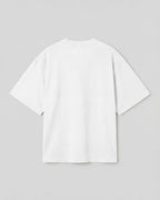 White t-shirt on a light gray background