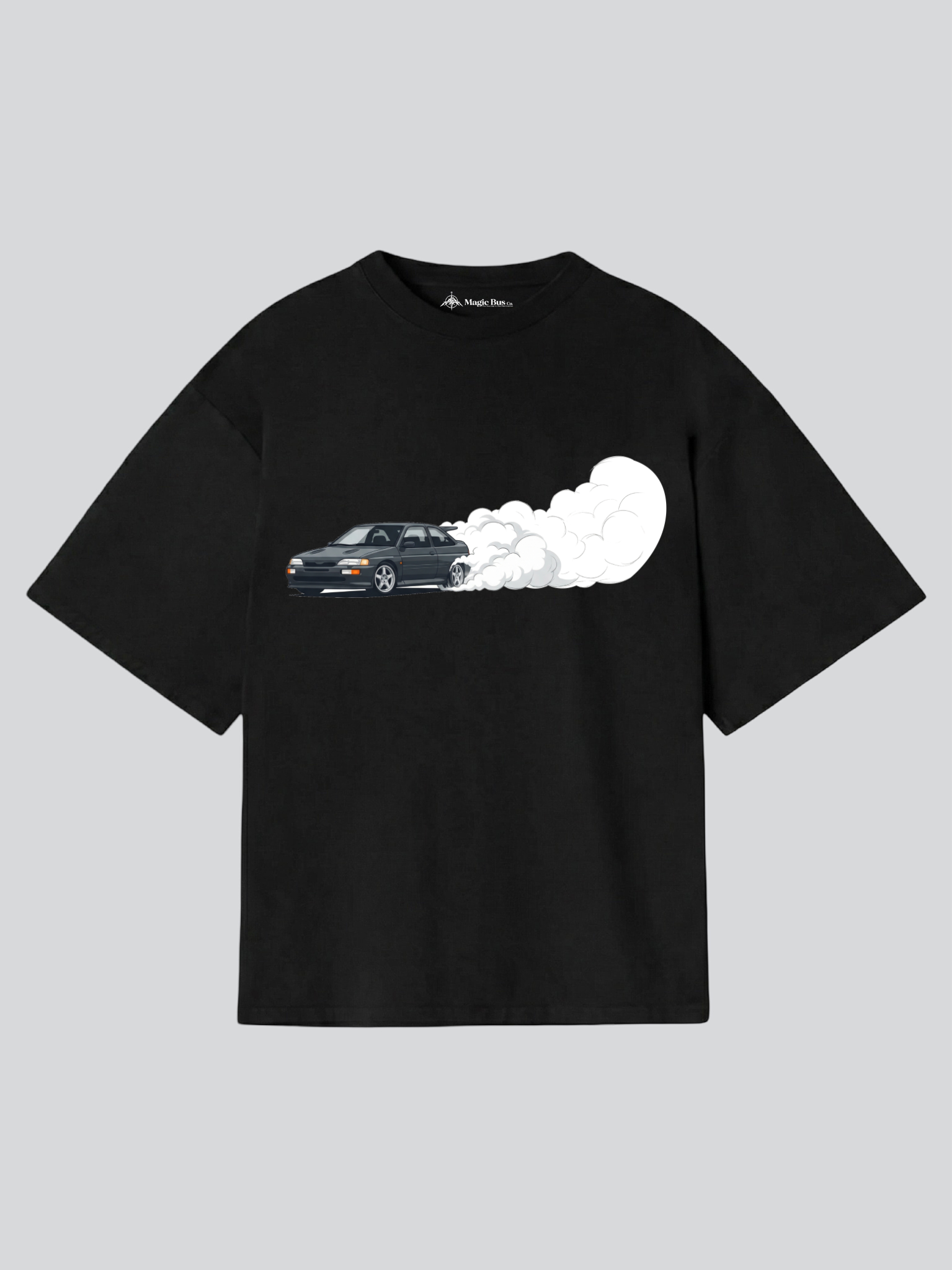 Drift Graphic Oversized Heavyweight Tee - Black